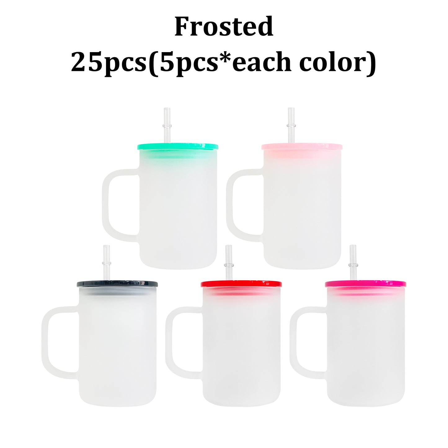 USA RTS sublimation 17oz clear frosted glass mugs_miki