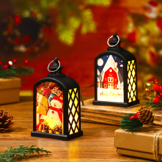 Blank Sublimation LED Lantern Light double side printable for Christmas Decoration_miki