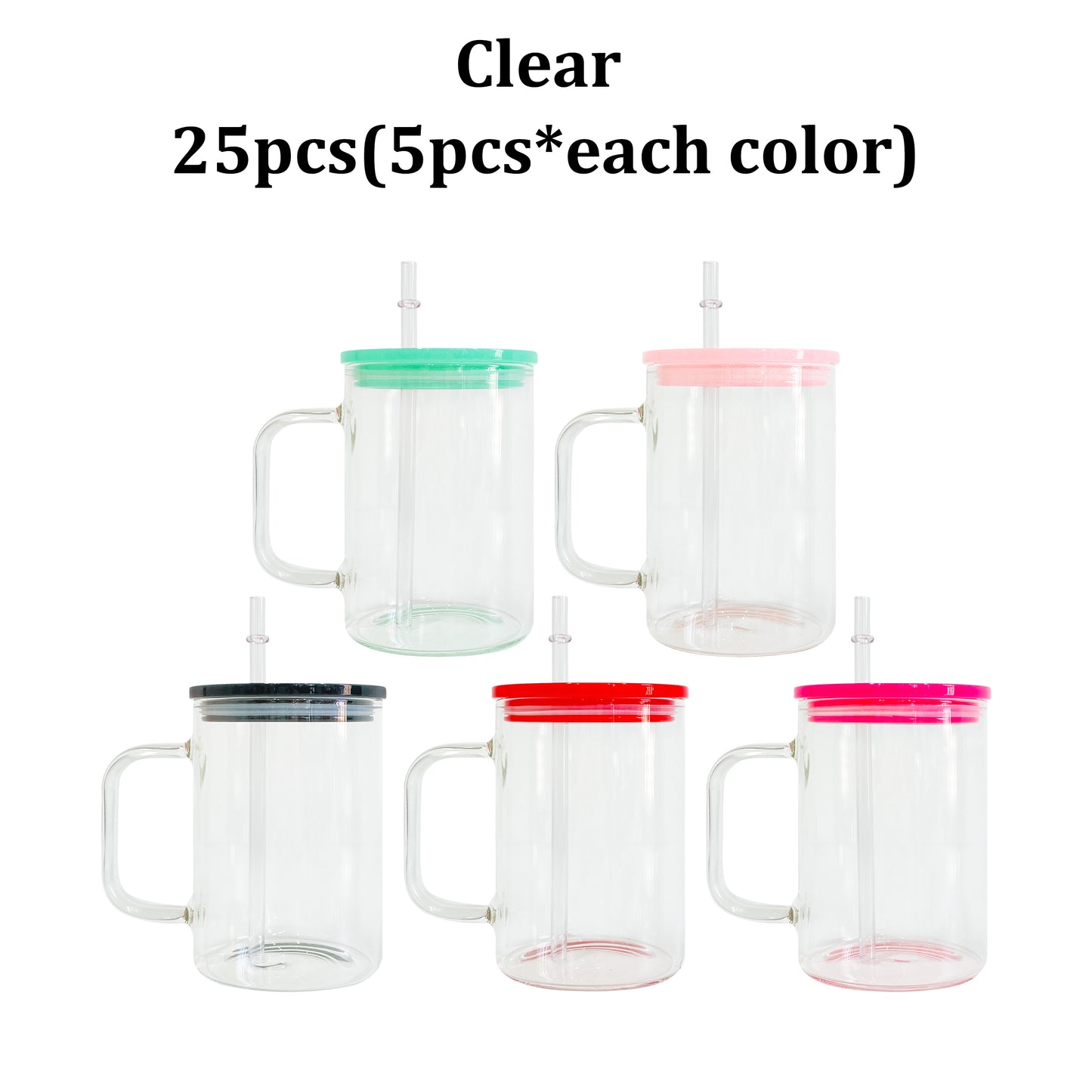 USA RTS sublimation 17oz clear frosted glass mugs_miki